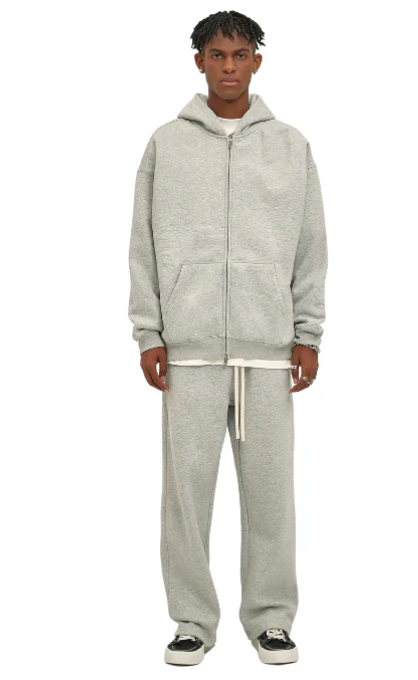 Everyday Light Grey Zip Hoodie