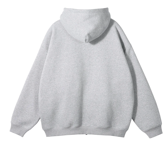 Everyday Light Grey Zip Hoodie