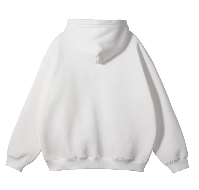 Everyday Cream White Zip Hoodie
