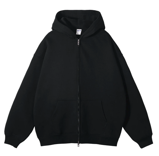 Everyday Black Zip Hoodie