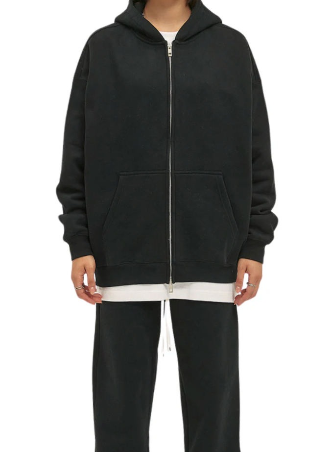 Everyday Black Zip Hoodie